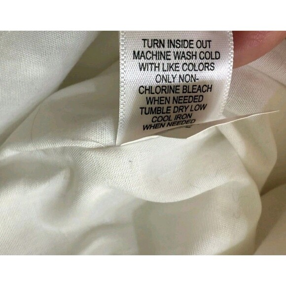 Isaac Mizrahi White Linen Dress Size 16 Summer Coastal - Picture 5 of 7